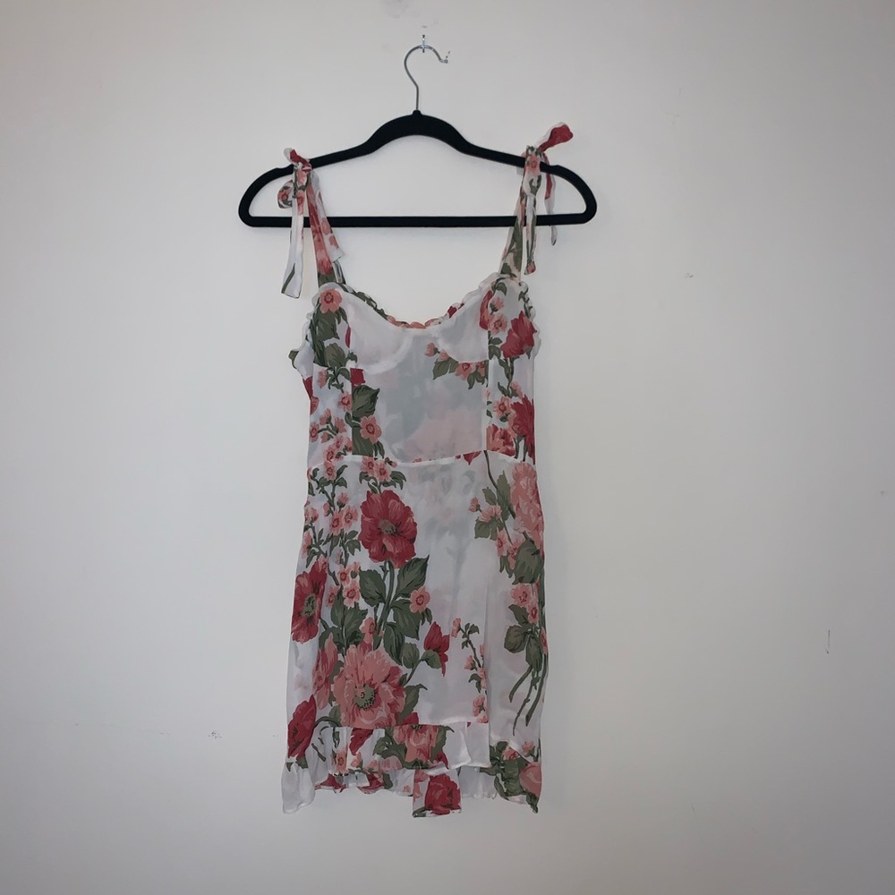 Reformation mini dress floral
